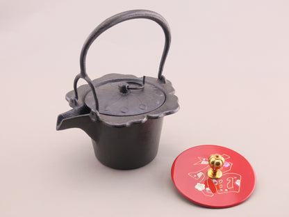 燗鍋　梅　赤漆 梅福