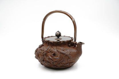 Kibundo copy Treasure bag shaped iron kettle with cloud dragon pattern