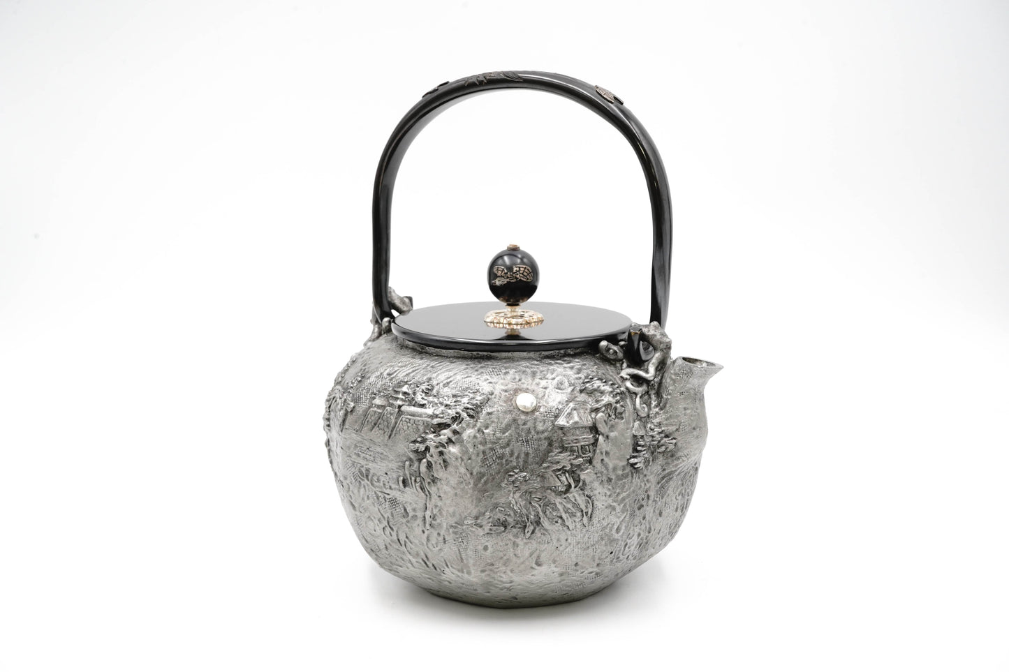 "Kibundo copy Eight Views of the Ancient City: Iron Sand Kettle"""