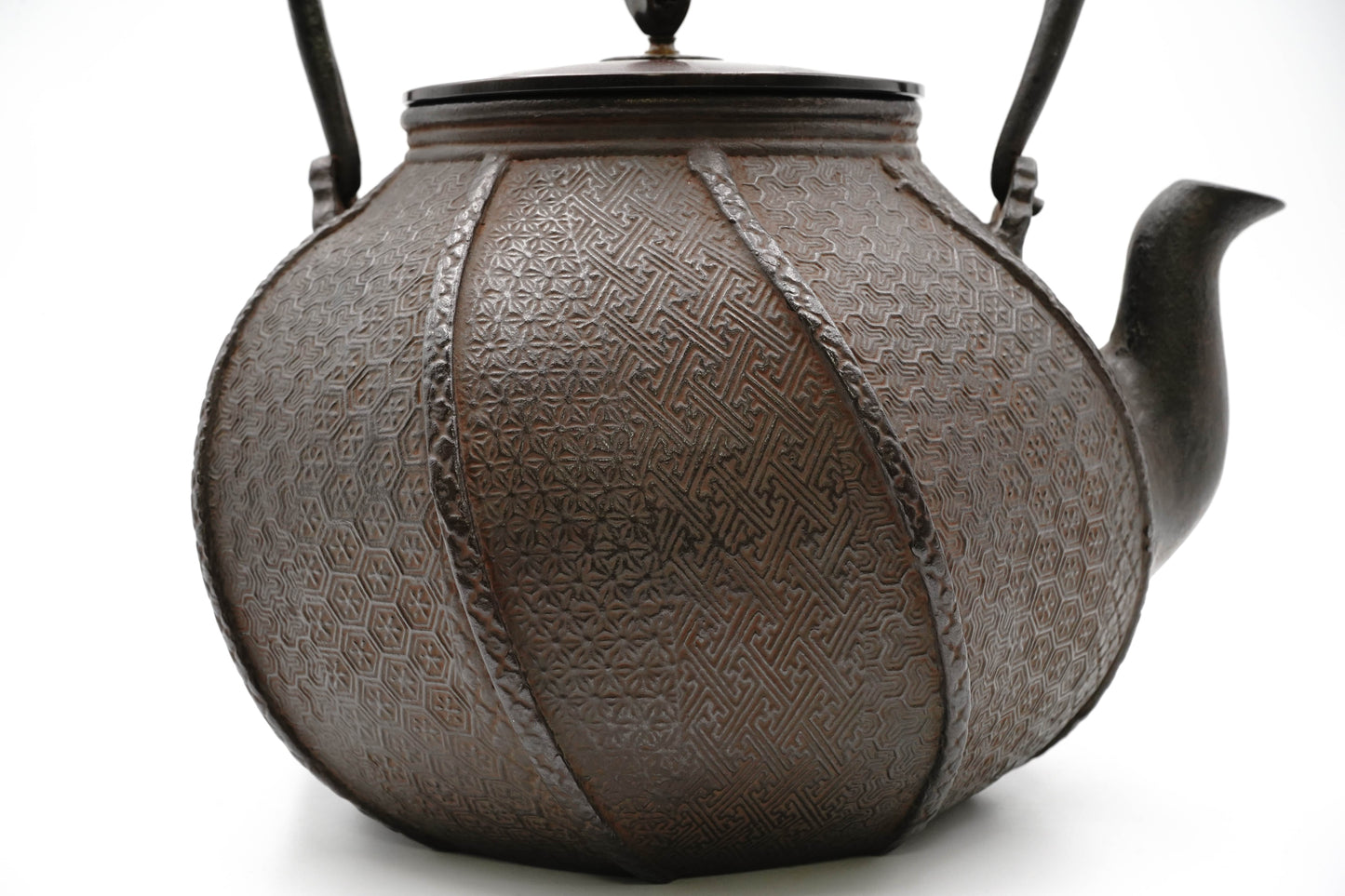 银祥堂 蜡模 七宝绹纹铁壶