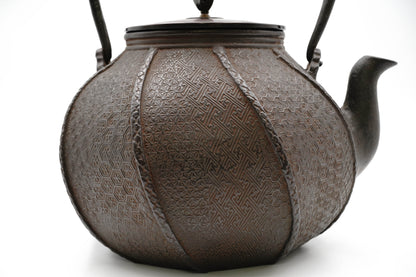 银祥堂 蜡模 七宝绹纹铁壶