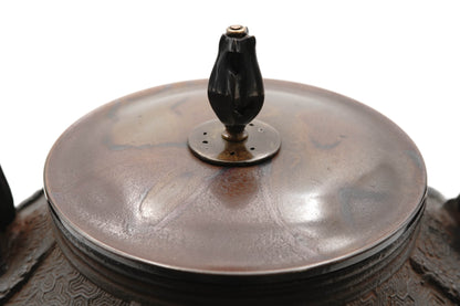 银祥堂 蜡模 七宝绹纹铁壶