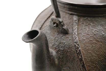 银祥堂 蜡模 七宝绹纹铁壶