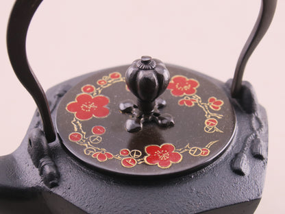 小鉄瓶　瓢形　梅