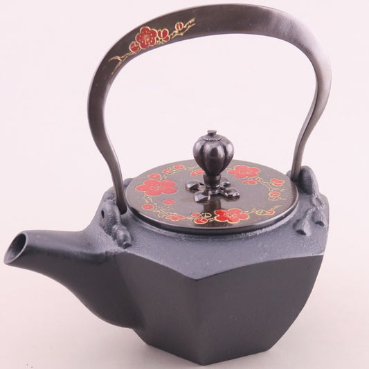 小鉄瓶　瓢形　梅