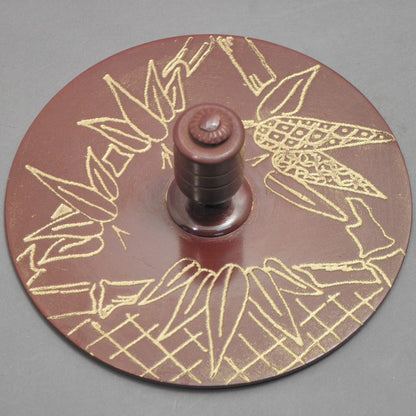 小鉄瓶　四方 D-2竹 弦 黒菊桐