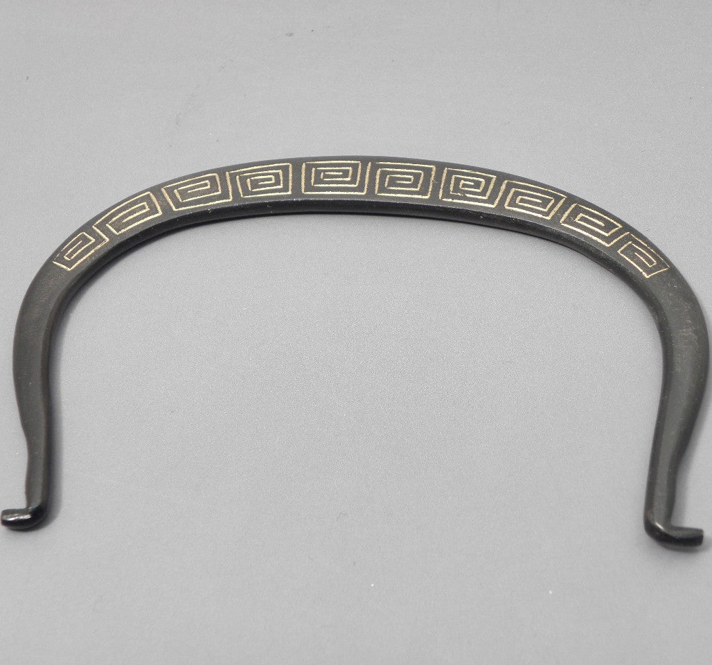 小鉄瓶　四方 D-1扇面 弦 黒雷門（赤雷門）