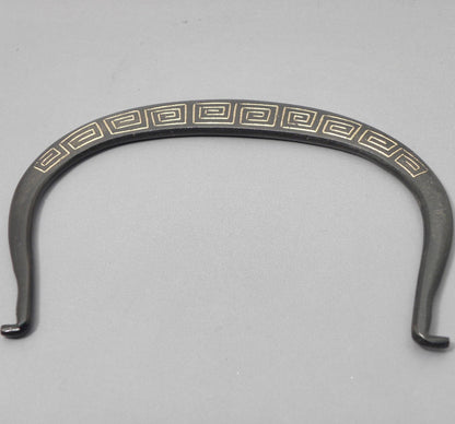 小鉄瓶　四方 D-1扇面 弦 黒雷門（赤雷門）