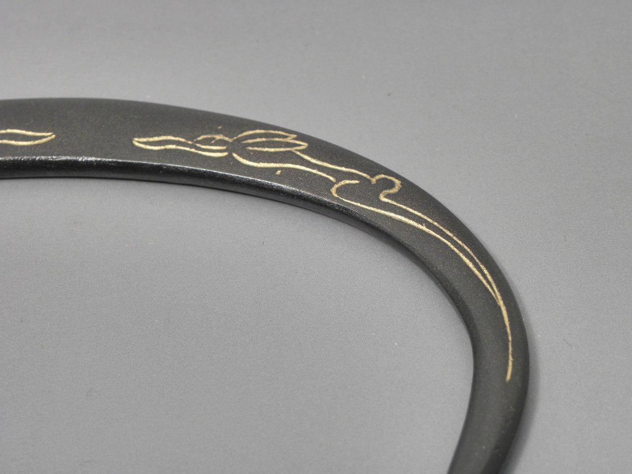 小鉄瓶　四方 D-2竹 弦 黒兎（赤兎）