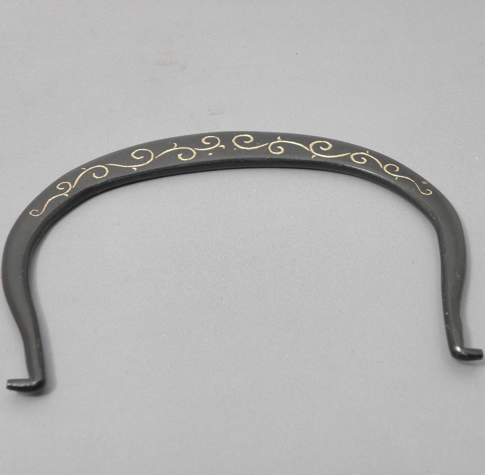 小鉄瓶　四方 D-1扇面 弦 黒雷門（赤雷門）