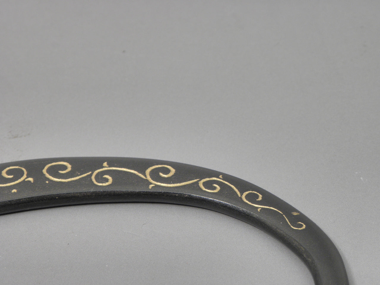 小鉄瓶 四方 D-1扇面 弦 黒唐草(赤唐草）