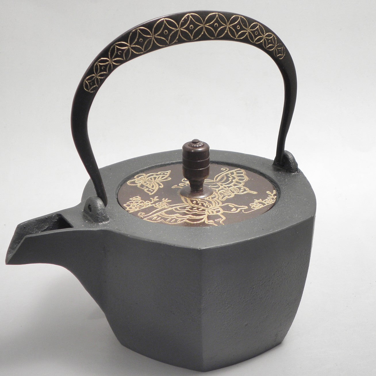 六角 D-6蝶 弦 黒七宝 (朱七宝)
