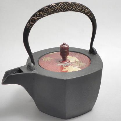 六角 D-12篭目紅葉 弦 黒七宝 (朱七宝)