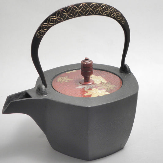 六角 D-12篭目紅葉 弦 黒七宝 (朱七宝)