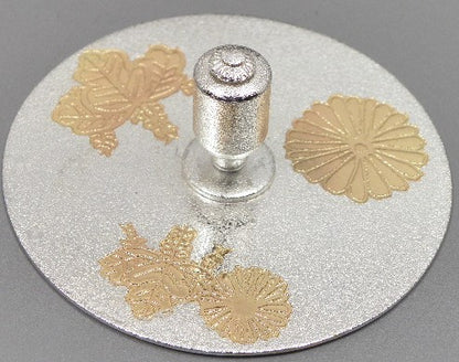 小鉄瓶　四方 D-3菊桐 弦 黒菊桐