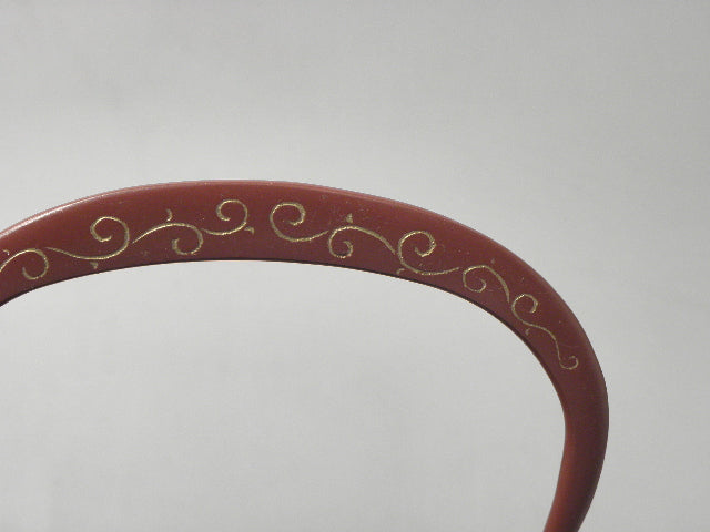 小鉄瓶 四方 D-1扇面 弦 黒唐草(赤唐草）