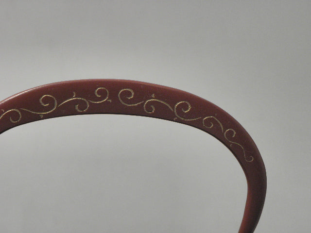 小鉄瓶 四方 D-1扇面 弦 黒唐草(赤唐草）