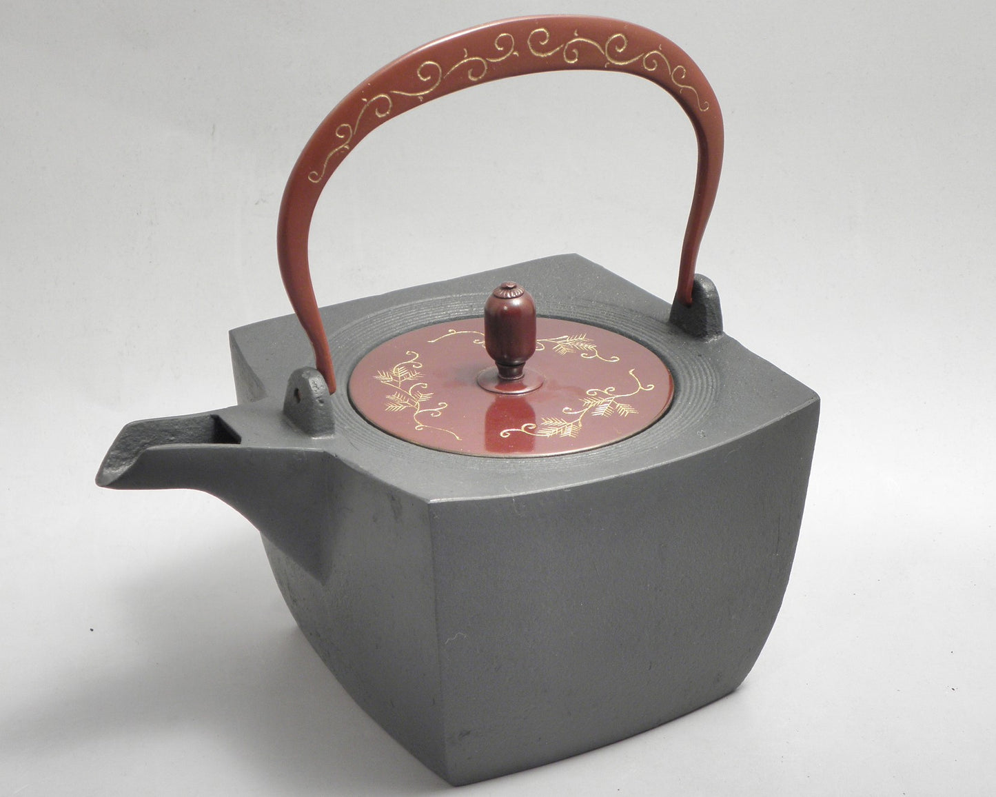 四方 蓋 唐草 弦 黒唐草 (朱唐草)
