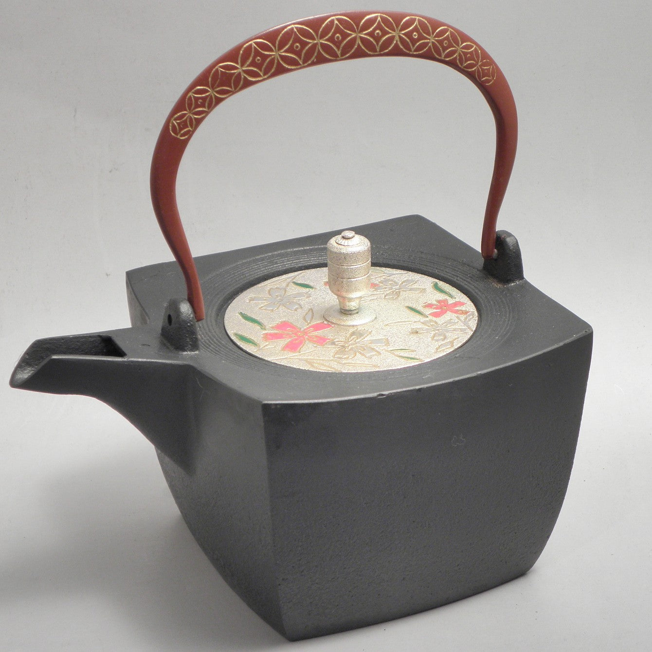 四方 蓋 撫子 弦 黒七宝 (朱七宝)