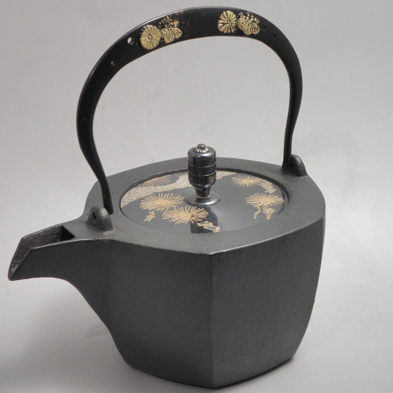 六角 蓋 黒唐松 弦 黒菊桐 (朱菊桐)